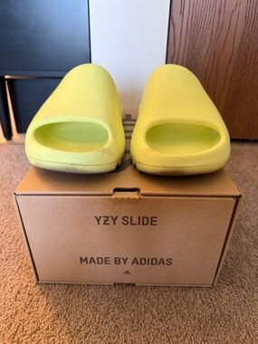 adidas gazelle silver green womens Adidas Yeezy Slides Pure First Release Kanye West (GZ5554) Men's Size –  Solestage main image 1